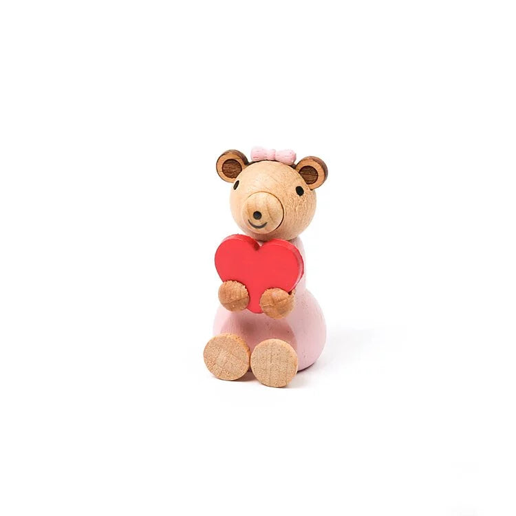 Lady Bear Holding Heart