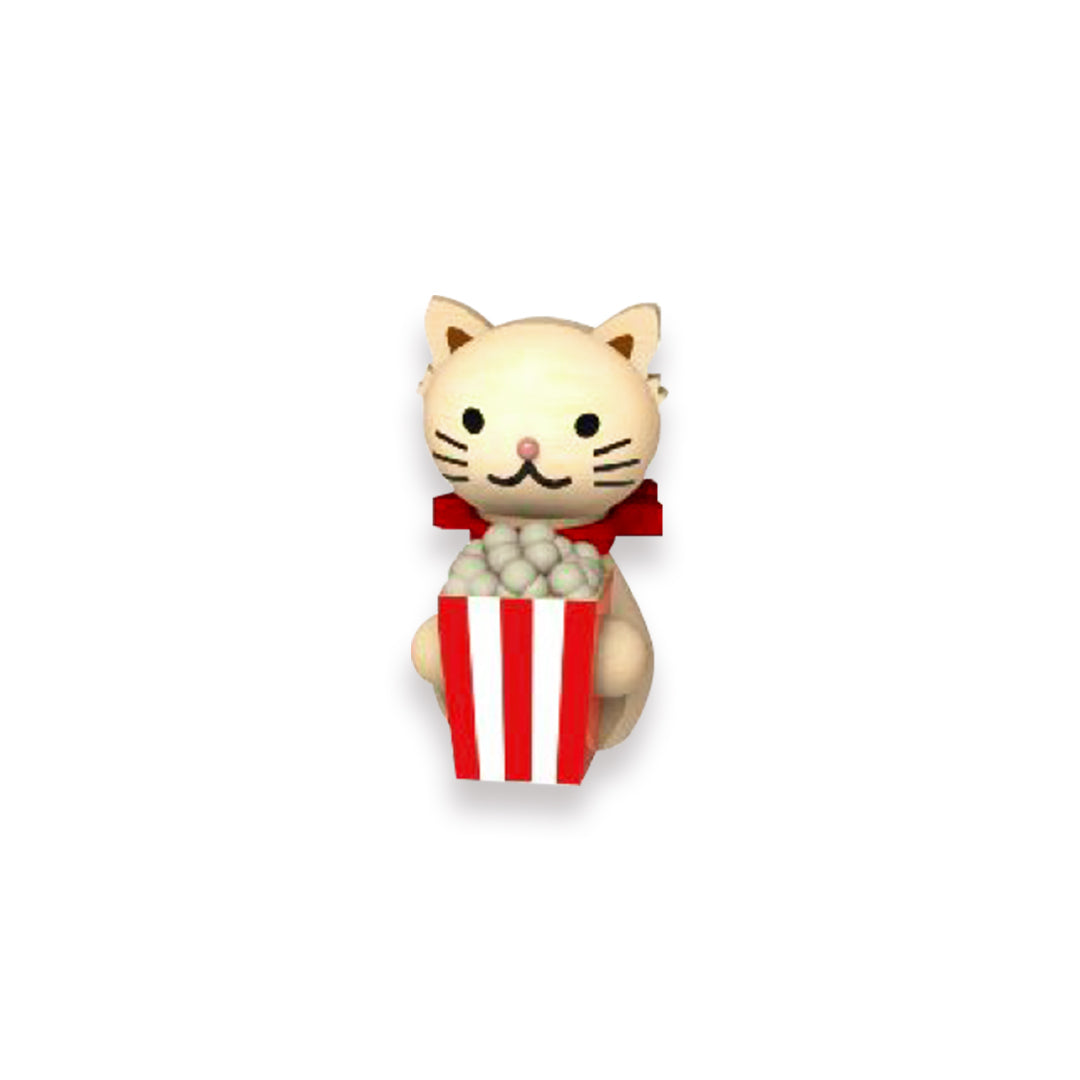 Cat Eating Popcorn
