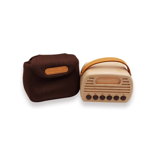 Mini 198 Retro Bluetooth Speaker - Maple سماعة بلوتوث ميني 198 ريترو