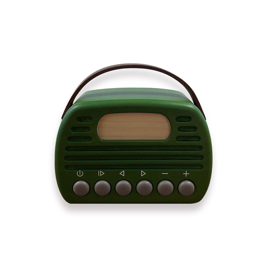 Mini 198 Retro Bluetooth Speaker - Green مكبر صوت كلاسيكي - اخضر