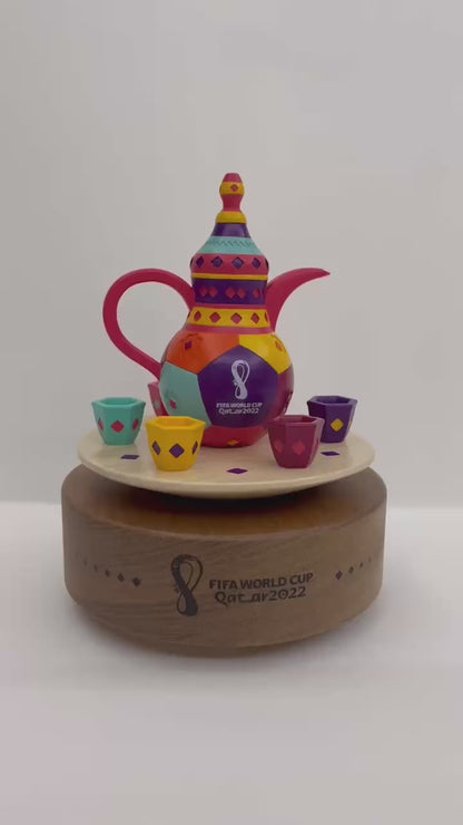 Dallah & Ghawa Cup Set Music Box دلة وقهوة