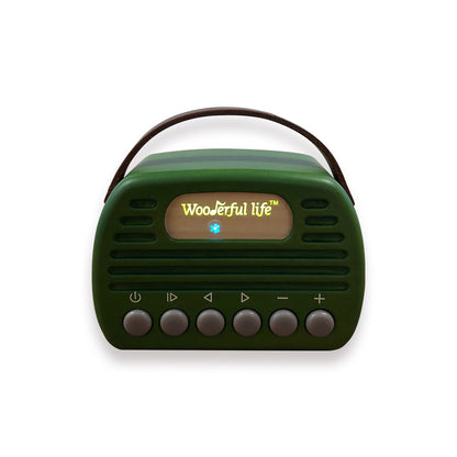 Mini 198 Retro Bluetooth Speaker - Green مكبر صوت كلاسيكي - اخضر