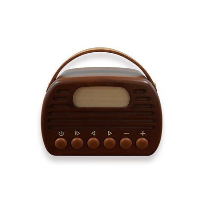 Mini 198 Retro Bluetooth Speaker - Hickory مكبر صوت كلاسيكي - بني فاتح