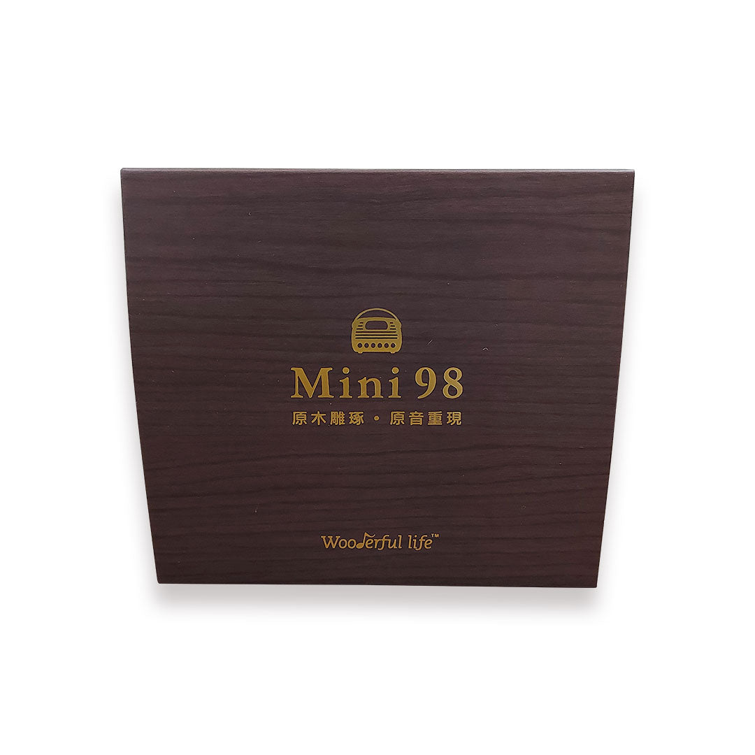 Mini 198 Retro Bluetooth Speaker - Hickory مكبر صوت كلاسيكي - بني فاتح