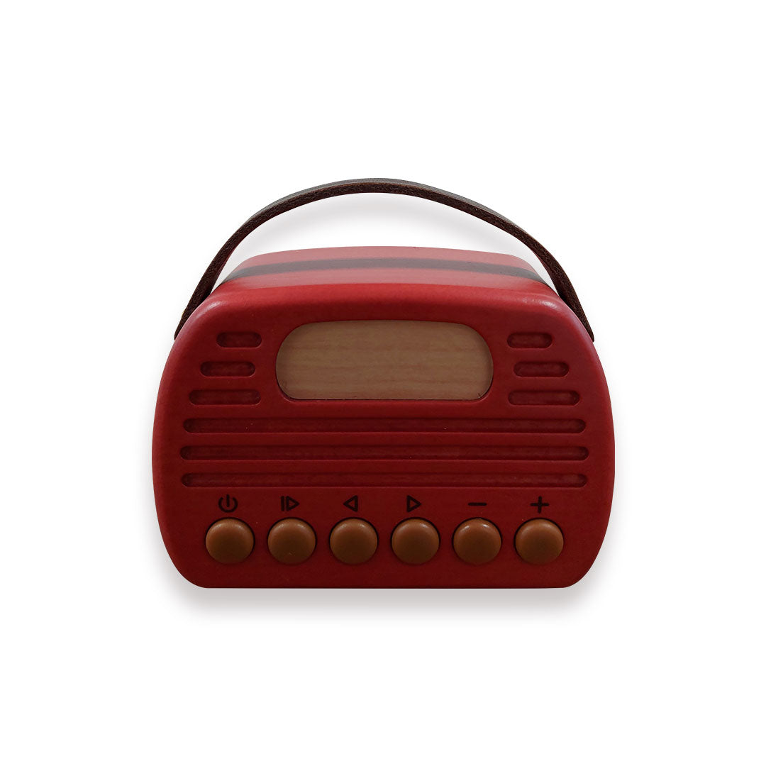 Mini 198 Retro Bluetooth Speaker - Red مكبر صوت كلاسيكي - احمر